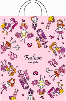 Пакет ПВД петлевой (28*35) 55 мкм "Девчонки"