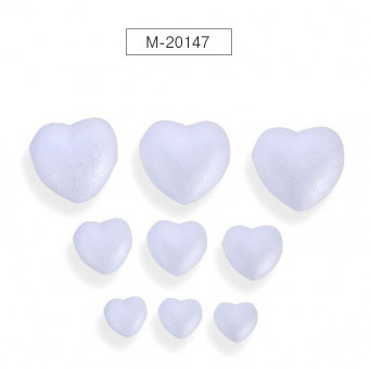 Заготовки для декорирования "Сердечки", полистирол, 9 шт, Mazari/M-20147 (10) Заготовки для декорирования "Сердечки", полистирол, 9 шт, Mazari/M-20147 (10)