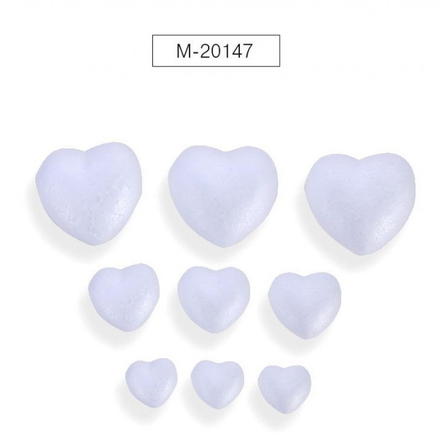 Заготовки для декорирования "Сердечки", полистирол, 9 шт, Mazari/M-20147 (10) Заготовки для декорирования "Сердечки", полистирол, 9 шт, Mazari/M-20147 (10)