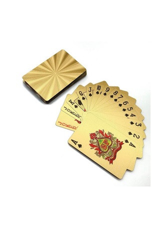 Карты игральные для покера  Сияние золота (54 шт),золотые ИН-5914