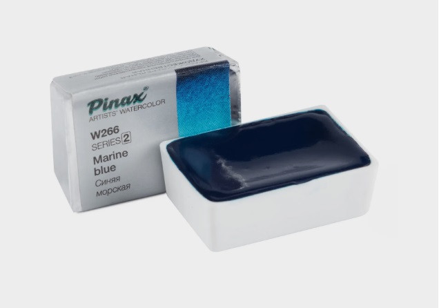 Акварель в кюветах Pinax Синяя Морская - 2.5мл Ser.2 - W266