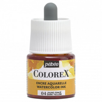 Акварельные чернила 45мл "Colorex" во флаконе с пипеткой, желтый темный, PEBEO/417004