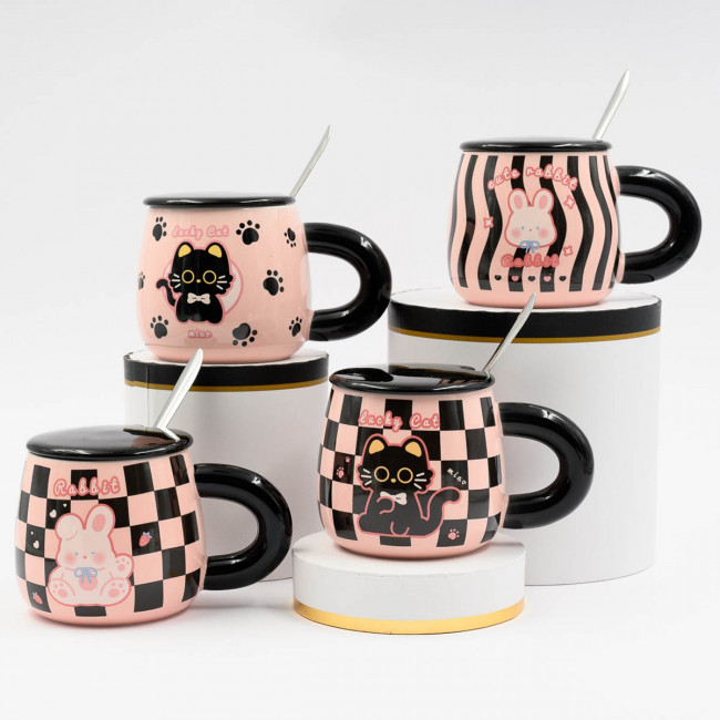 Чашка керамич.ANIMAL CUP 400мл  арт. YX-6168 (1/60шт)