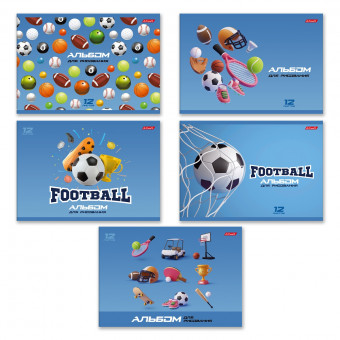 Альбом для рисования А4 12л скоба "Заряд бодрости" "Светоч" (10)