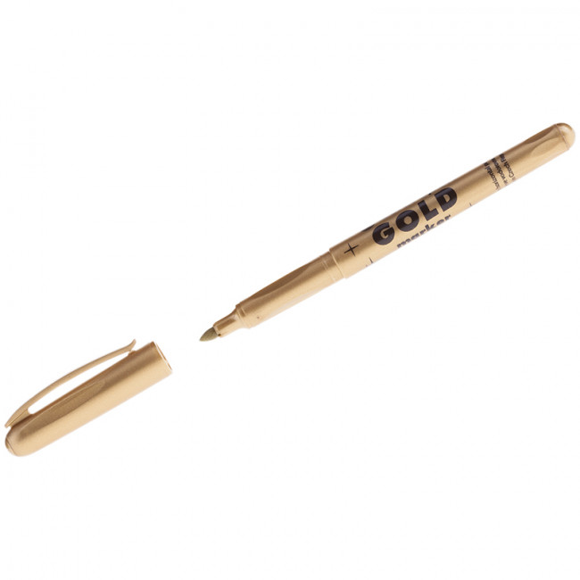 Маркер для декорирования Centropen "2690" золото, пулевидный, 1,5-3мм (10) Маркер для декорирования Centropen "2690" золото, пулевидный, 1,5-3мм (10)