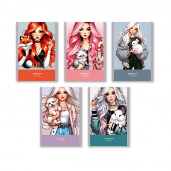 Блокнот А6 32л клетка "Нежный друг", на скрепке, Светоч/Б260_01725 (10)