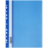 Папка-скоросшиватель А4 160мкм пластик, перфорированная, синяя, СТАММ/ММ-32255 (10)