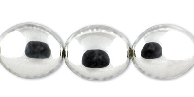 Бусина 20 x16 х11мм под серебро,  пластик, Zlatka/BLA-10