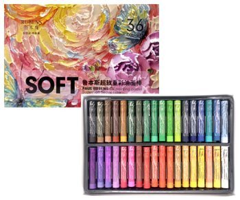 Пастель 36 цв. масляная Paul Rubens 0119327 круглая, супермягкая, 70х10мм, в картон коробке (1/20)