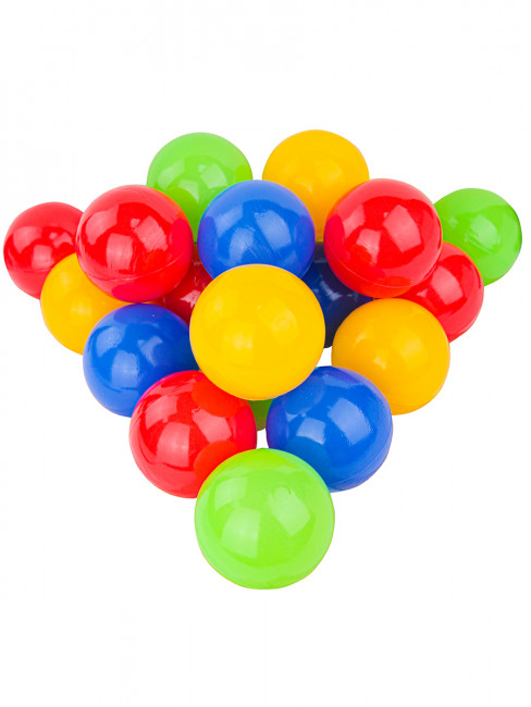 Шарики пластиковые Ø85мм, цветные 50шт, Рыжий Кот/И-1501
