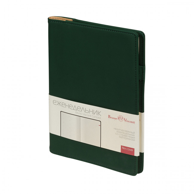 Еженедельник А5 64л недатированный "Concept" на гребне, зеленый, BV/3-322/05 (20)