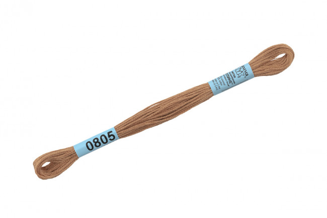 Нитки для вышивания "Gamma"    мулине  ( 0207-0819 )  100% хлопок     8 м №0805 т.бежевый