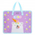 Папка для тетрадей, ИЗО и технологии "Hello Bear" A4 (33,5x26x10 см) с текстильным расширением 10 см, на молнии сверху, пластик 400 мкм,  deVENTE