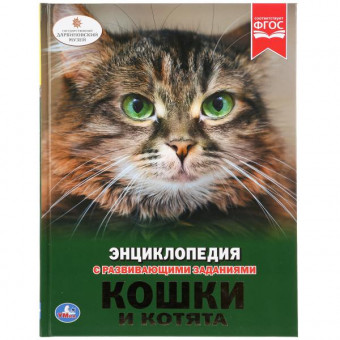 Энциклопедия с развивающими заданиями «Кошки и котята». Формат: А4 48стр, Умка Энциклопедия с развивающими заданиями «Кошки и котята». Формат: А4 48стр, Умка