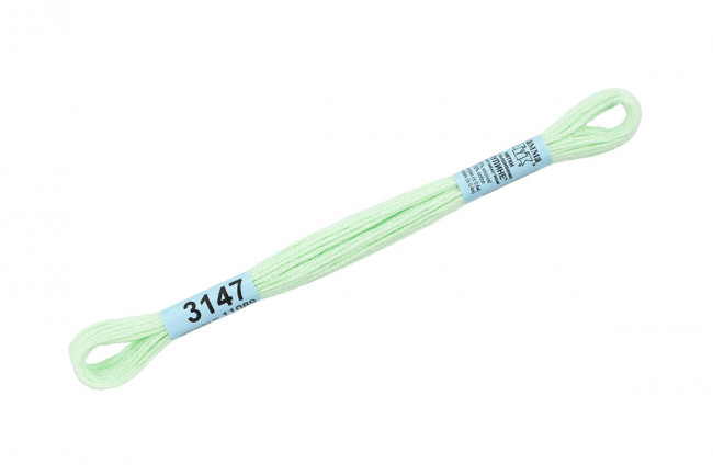 Нитки для вышивания "Gamma" мулине ( 3071-3172 ) 100% хлопок 8 м №3147 бл.салатовый Нитки для вышивания "Gamma" мулине ( 3071-3172 ) 100% хлопок 8 м №3147 бл.салатовый