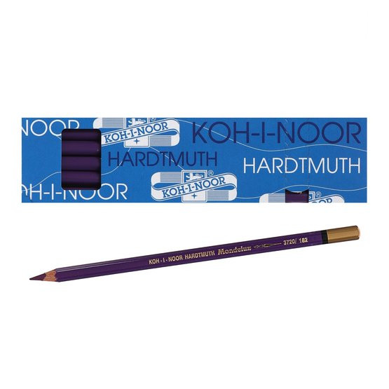 Карандаш 3,8мм акварельный, фиолетовый темный, Mondeluz Koh-I-Noor/3720182002KS (12)