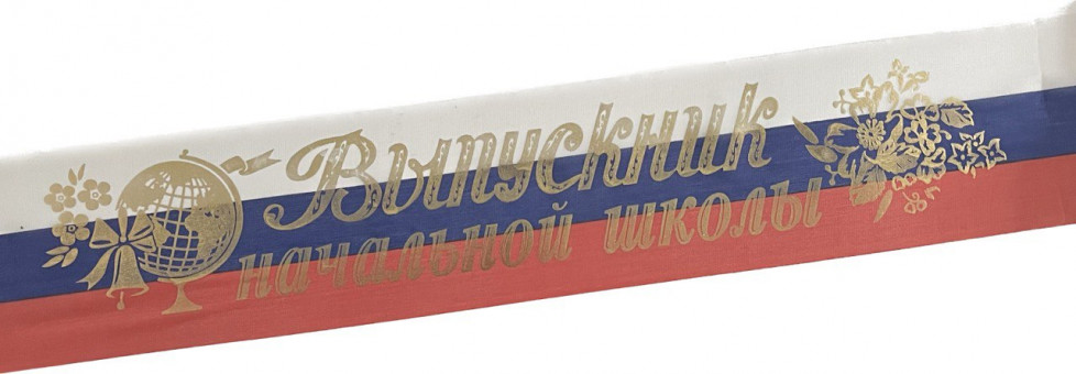 Лента Выпускник Н/Ш шёлк РФ ЛВКНШРФ (10)