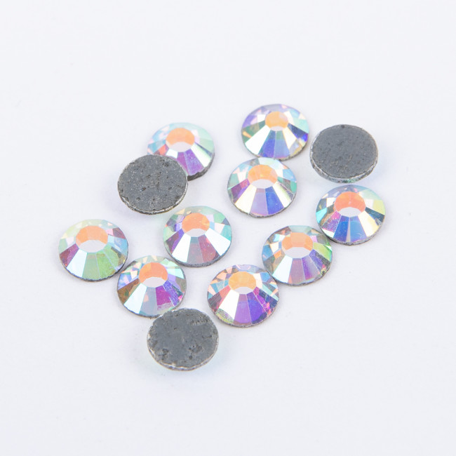 Страз клеевой 6.5 мм стекло, Crystal , 12 шт, перламутровый,  Zlatka/ZRTG-3012 SS30 №02