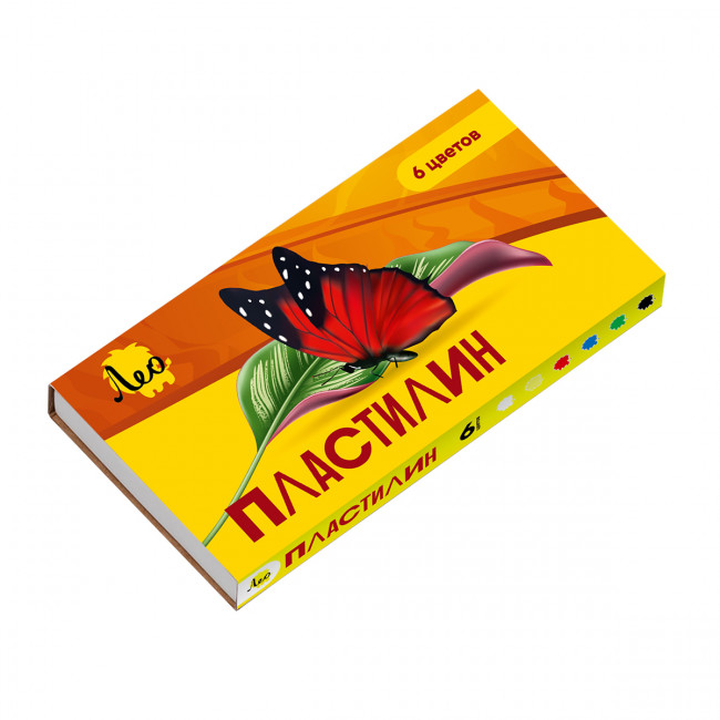 Пластилин классический 6цв 120 г "Ярко", Лео/LBMC-0106