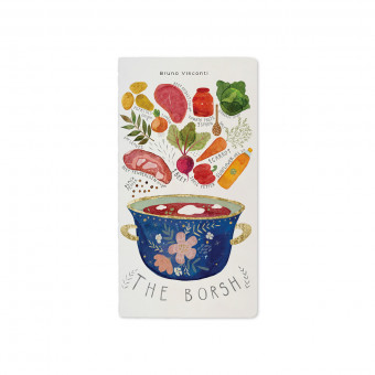 Тетрадь А6 30л клетка "Борщ. As the borsh", сшивка, BV/7-30-001/06 (40)