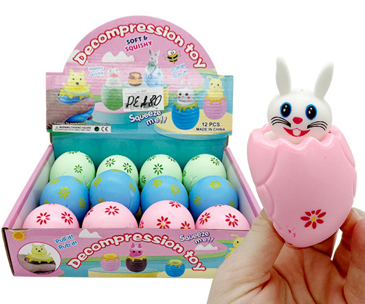 Игрушка DE-280 "Зайчик в яйце" мялка-антистресс, резина, цвета ассорти (12/288) Игрушка DE-280 "Зайчик в яйце" мялка-антистресс, резина, цвета ассорти (12/288)