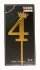 Топпер цифра 4 Корона GOLD 18см/600