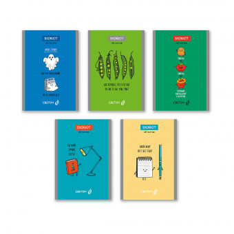 Блокнот А6 48л клетка "Забавные истории", на скрепке, Светоч/Б261_01734 (10)