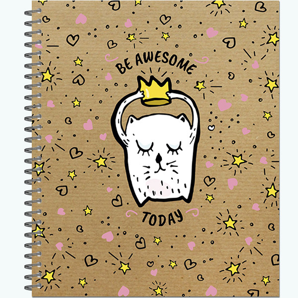 Тетрадь 48 листов гребень, "Funny doodles" (30) Тетрадь 48 листов гребень, "Funny doodles" (30)