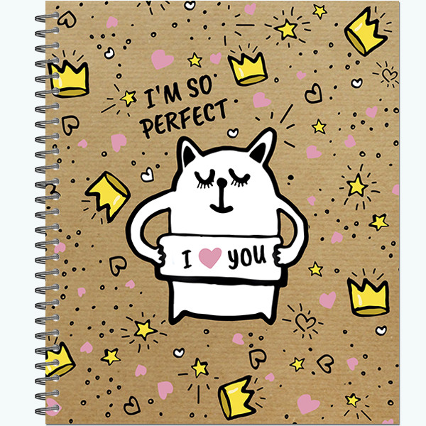 Тетрадь 48 листов гребень, "Funny doodles" (30) Тетрадь 48 листов гребень, "Funny doodles" (30)