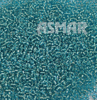 Бисер "ASMAR" размер №12, вес: 50 г, небесный, внутреннее серебрение