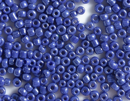 Бисер "ASMAR" размер №6, вес: 50 г, тёмно-синий перламутровый
