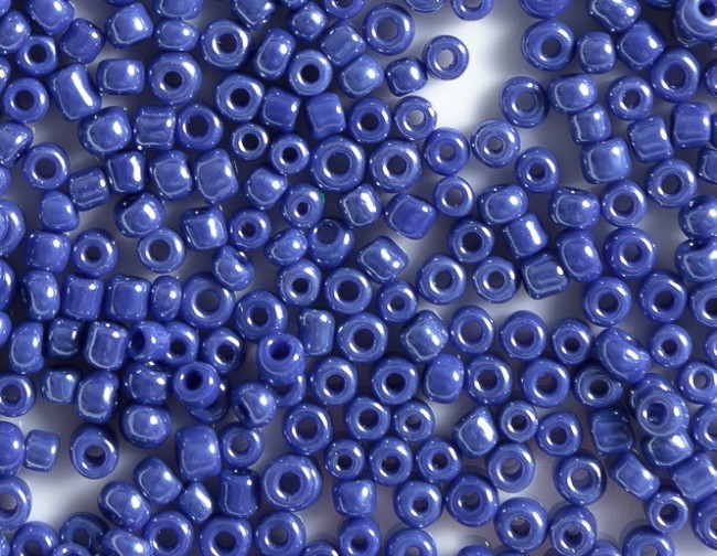 Бисер "ASMAR" размер №6, вес: 50 г, тёмно-синий перламутровый