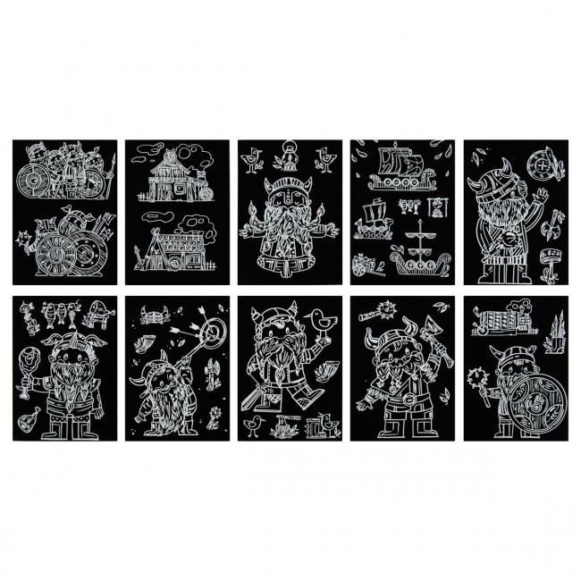 Гравюра-блокнот 10 x 14см 10л "Викинги", Hobbius/GHPS-06 Гравюра-блокнот 10 x 14см 10л "Викинги", Hobbius/GHPS-06