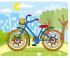 Набор для творчества "Велосипед" 20 x 25 см  Аппликация фольгой, №07 Hobbius