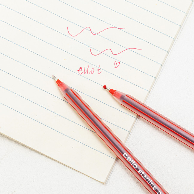 Ручка шариковая красная 0,7мм "STARLINE CS", Cello/CL-CS-50 (50/1000)