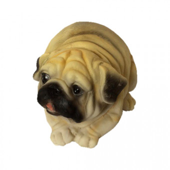 Копилка небьющаяся "Мопс" ( с пробкой) (12см х 9см х 10см) КС-1826