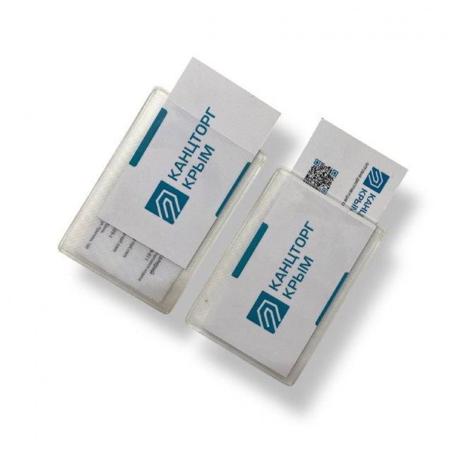 Обложка для бансковской карты WENZER OFFiCE, двусторонняя ПВХ  (50)