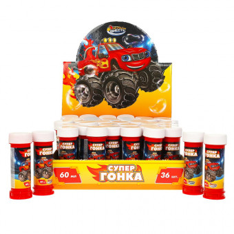 Мыльные пузыри 60мл "МАШИНКИ" 36шт, ИГРАЕМ ВМЕСТЕ