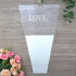 Конус для цветов "Love, белый" 30х45см, Микрос/ч34873 (30)