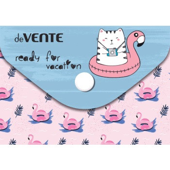 Папка-конверт на кнопке "deVENTE. Ready for vacation" A7 (105x74 мм) 150 мкм, непрозрачная с рисунком, индивидуальная маркировка (12) Папка-конверт на кнопке "deVENTE. Ready for vacation" A7 (105x74 мм) 150 мкм, непрозрачная с рисунком, индивидуальная маркировка (12)
