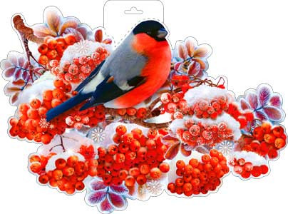 Плакат "Ветка рябины" р34-357