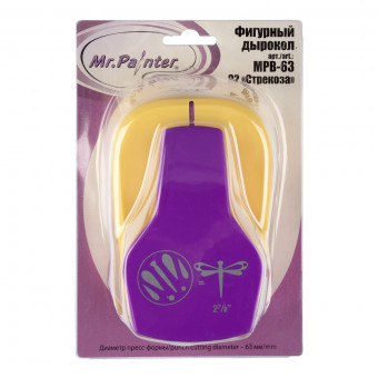 Фигурный дырокол 6,3см "Стрекоза" Mr.Painter/MPB-63/02 Фигурный дырокол 6,3см "Стрекоза" Mr.Painter/MPB-63/02