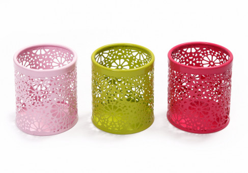 Стакан канцелярский, металлический, круглый, цветной, Asmar/AR-803-4 (12)