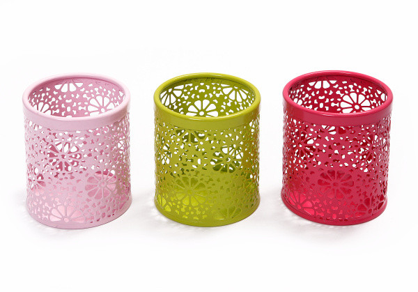 Стакан канцелярский, металлический, круглый, цветной, Asmar/AR-803-4 (12)