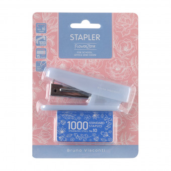 Степлер канцелярский №10 "FlowerZefir", BV/46-0004 (12)