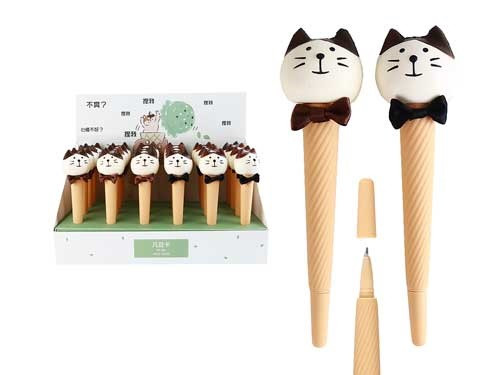 Ручка гелевая ICECAT, СИНЯЯ, игольчатый пишущий узел 0,5 мм, цветной пластиковый корпус, сменный стержень 128 мм, ассорти 2 дизайна, картонный дисплей Ручка гелевая ICECAT, СИНЯЯ, игольчатый пишущий узел 0,5 мм, цветной пластиковый корпус, сменный стержень 128 мм, ассорти 2 дизайна, картонный дисплей