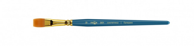 Кисть художественная Галерея, синтетика, плоская, короткая ручка №12 Кисть художественная Галерея, синтетика, плоская, короткая ручка №12