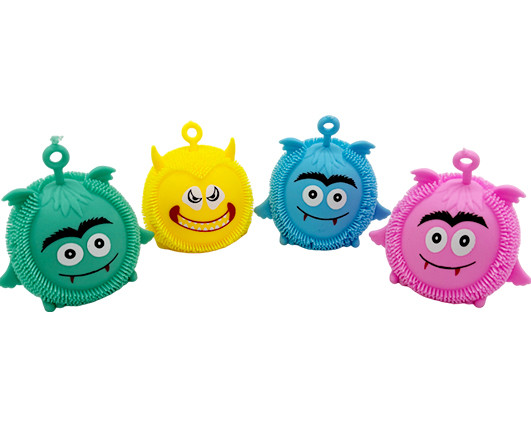Игрушка DE-281 "Монстрики" мялка-антистресс, резина, светящяяся, цвета ассорти (12/360)