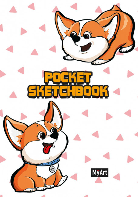 Скетчбук-Pocket "Корги". Формат:146х104х11мм 96стр, MyAr Проф-Пресс Скетчбук-Pocket "Корги". Формат:146х104х11мм 96стр, MyAr Проф-Пресс