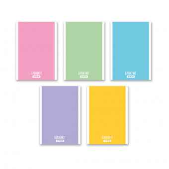 Блокнот А6 48л клетка "Зефирка", на скрепке, Светоч/Б261_01730 (10)